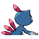 Imagen posterior de Sneasel hembra en Pokémon Diamante y Pokémon Perla