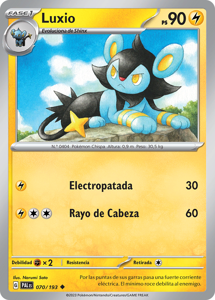 Luxio (Evoluciones en Paldea TCG) - WikiDex, la enciclopedia Pokémon
