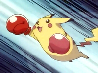 Pikachu usando su golpe especial.