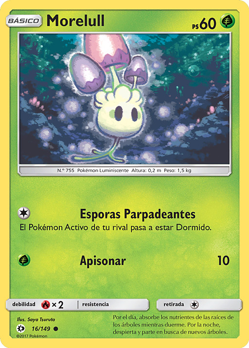 Morelull (Sol y Luna TCG) WikiDex, la enciclopedia Pokémon