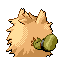 Imagen posterior de Primeape variocolor en Pokémon Rojo Fuego y Pokémon Verde Hoja