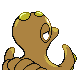 Imagen posterior de Octillery variocolor hembra en Pokémon Oro HeartGold y Pokémon Plata SoulSilver
