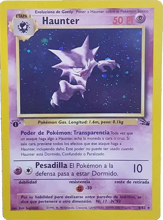 Haunter (Fósil TCG) - WikiDex, la enciclopedia Pokémon