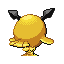 Imagen posterior de Hoothoot variocolor en Pokémon Rojo Fuego y Pokémon Verde Hoja