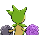 Imagen posterior de Roselia variocolor macho en Pokémon Oro HeartGold y Pokémon Plata SoulSilver