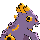 Imagen posterior de Exploud variocolor en Pokémon Platino