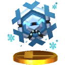 Trofeo de Cryogonal en SSB4 para Nintendo 3DS.