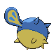 Imagen posterior de Qwilfish en Pokémon Diamante y Pokémon Perla