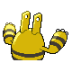Imagen posterior de Elekid variocolor en Pokémon Oro HeartGold y Pokémon Plata SoulSilver