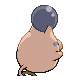 Imagen posterior de Spoink variocolor en Pokémon Platino
