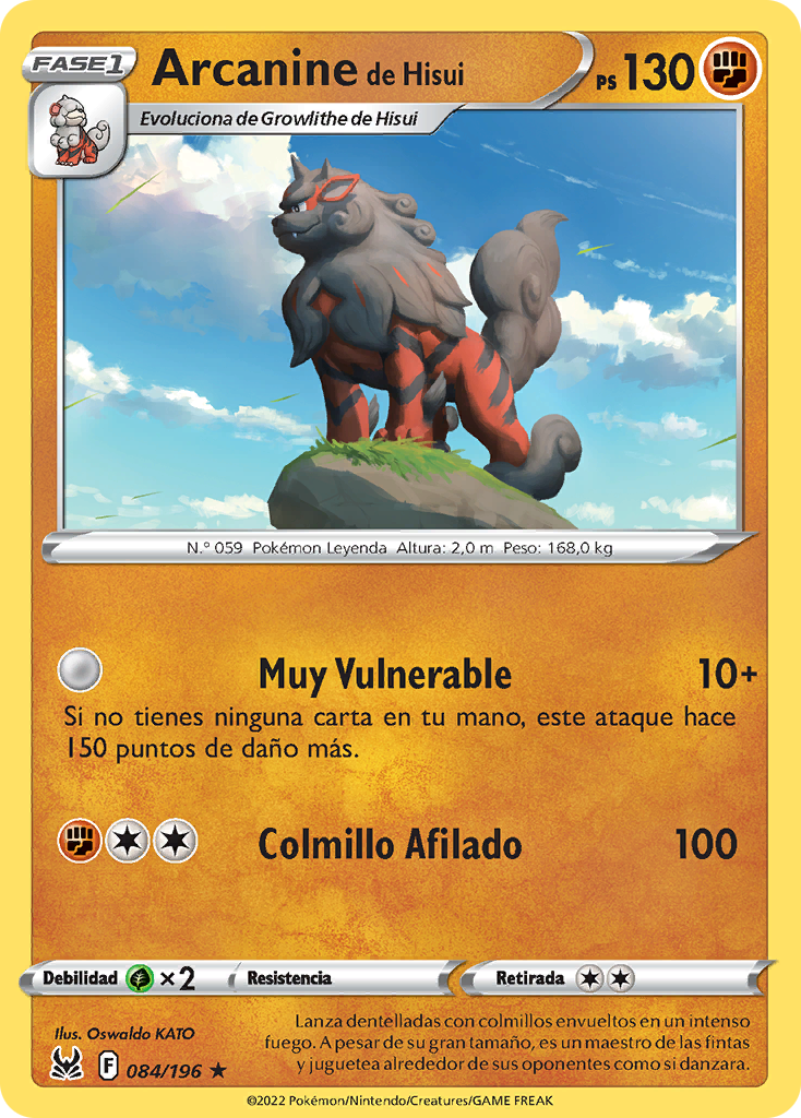 Arcanine De Hisui Origen Perdido Tcg Wikidex La Enciclopedia Pokémon