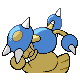 Imagen posterior de Hitmontop en Pokémon Diamante y Pokémon Perla
