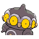 Imagen posterior de Claydol variocolor en Pokémon Platino