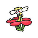 Icono de Flabébé flor roja en Pokémon HOME