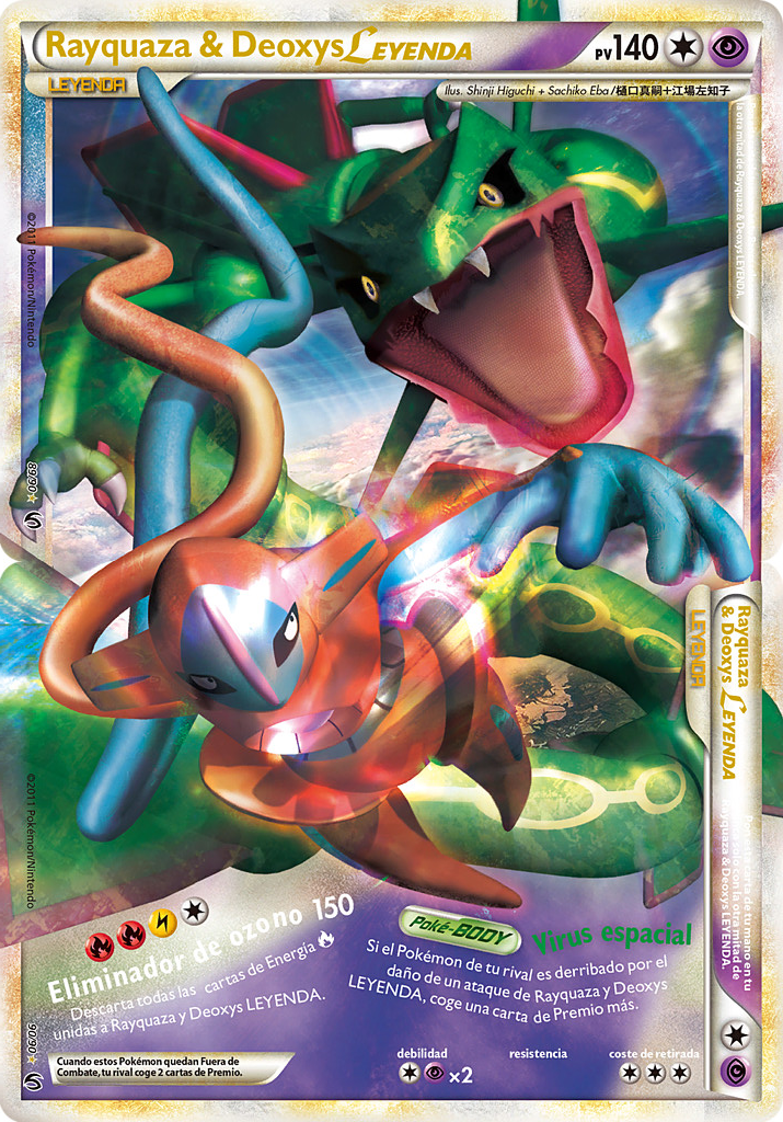 Rayquaza & Deoxys LEYENDA (Intrépidos TCG) - WikiDex, la