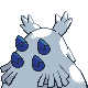Imagen posterior de Abomasnow variocolor macho en Pokémon Platino