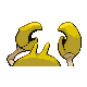 Imagen posterior de Krabby variocolor en Pokémon Platino