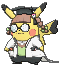 Imagen de Pikachu erudita en Pokémon Rubí Omega y Pokémon Zafiro Alfa