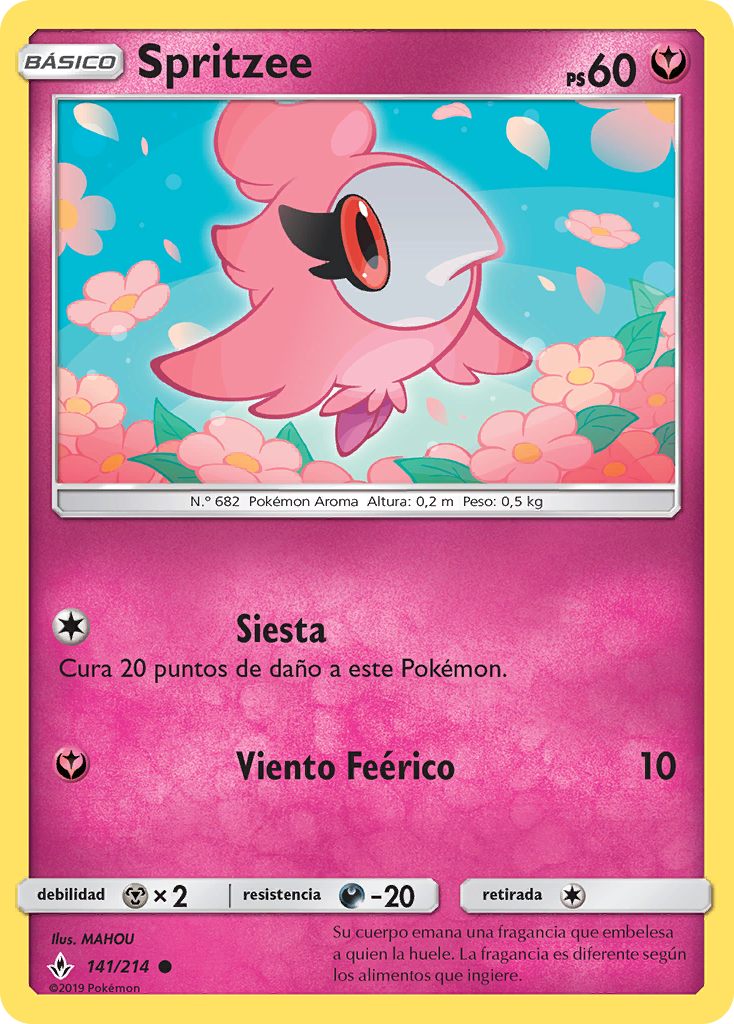 Spritzee (Vínculos Indestructibles TCG) - WikiDex, la enciclopedia Pokémon