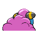 Imagen posterior de Mareep variocolor en Pokémon Diamante y Pokémon Perla