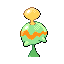 Imagen posterior de Chimecho variocolor en Pokémon Rojo Fuego y Pokémon Verde Hoja