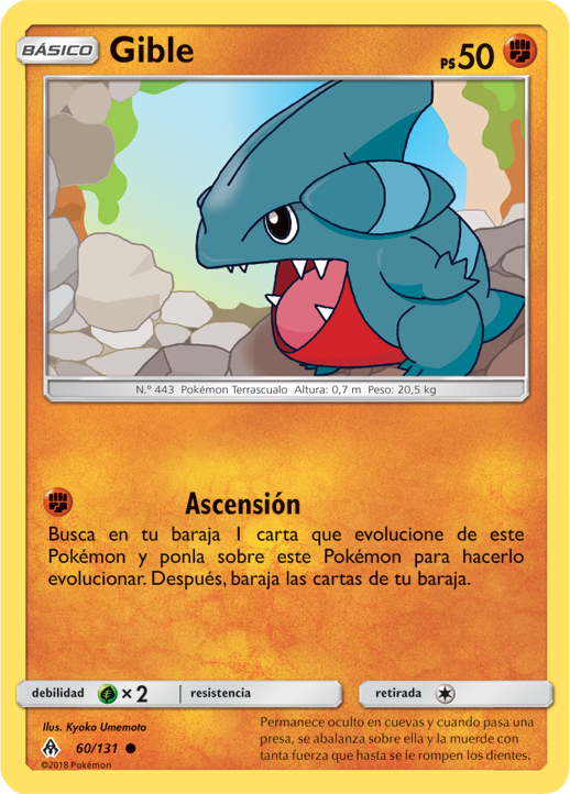 Gible (Luz Prohibida TCG) WikiDex, la enciclopedia Pokémon