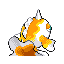 Imagen posterior de Goldeen variocolor en Pokémon Rojo Fuego y Pokémon Verde Hoja