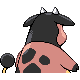 Imagen posterior de Miltank en Pokémon Diamante y Pokémon Perla