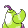Imagen posterior de Weepinbell variocolor en Pokémon Cristal
