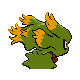 Imagen posterior de Misdreavus variocolor en Pokémon Diamante y Pokémon Perla