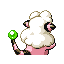 Imagen posterior de Flaaffy variocolor en Pokémon Rojo Fuego y Pokémon Verde Hoja