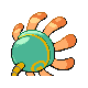 Imagen posterior de Lileep variocolor en Pokémon Platino