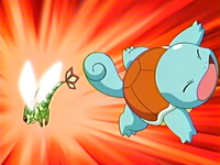 Flygon vs. Squirtle.