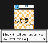 En la versión en español se refiere a sí mismo como un simple policía.
