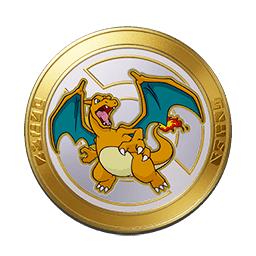 Archivo:Medalla Charizard Oro UNITE.png
