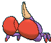 Imagen de Crabrawler en Pokémon Sol, Pokémon Luna, Pokémon Ultrasol y Pokémon Ultraluna