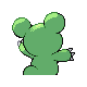Imagen posterior de Teddiursa variocolor en Pokémon Diamante y Pokémon Perla