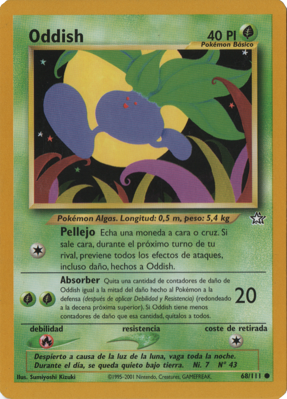Oddish (Neo Génesis TCG) - WikiDex, la enciclopedia Pokémon