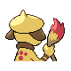 Imagen posterior de Smeargle variocolor en Pokémon Oro HeartGold y Pokémon Plata SoulSilver