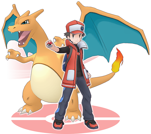 Archivo:Rojo y Charizard Pokémon Masters.png