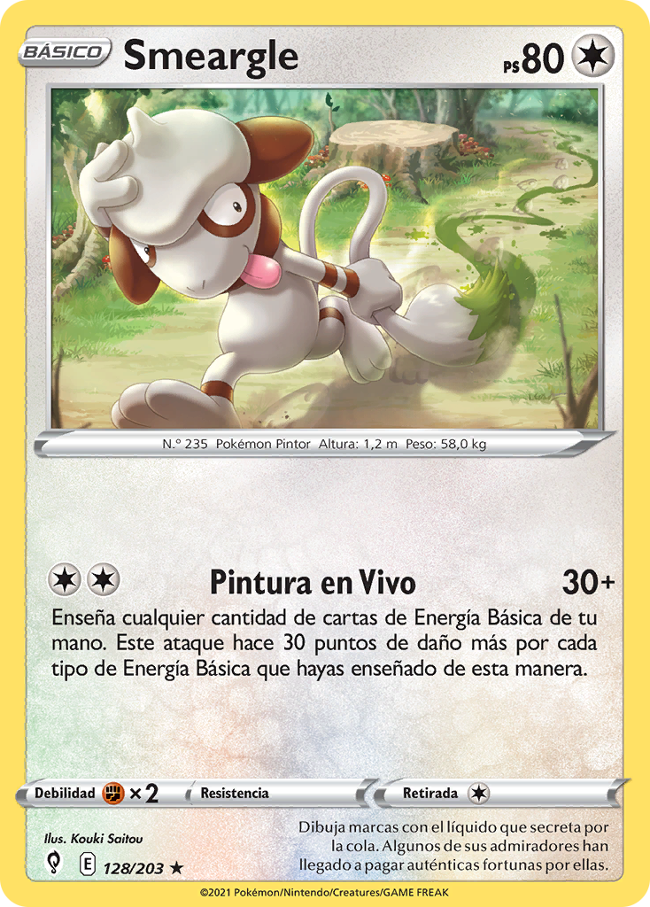 Smeargle Cielos Evolutivos TCG WikiDex La Enciclopedia Pok mon