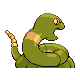 Imagen posterior de Ekans variocolor en Pokémon Platino