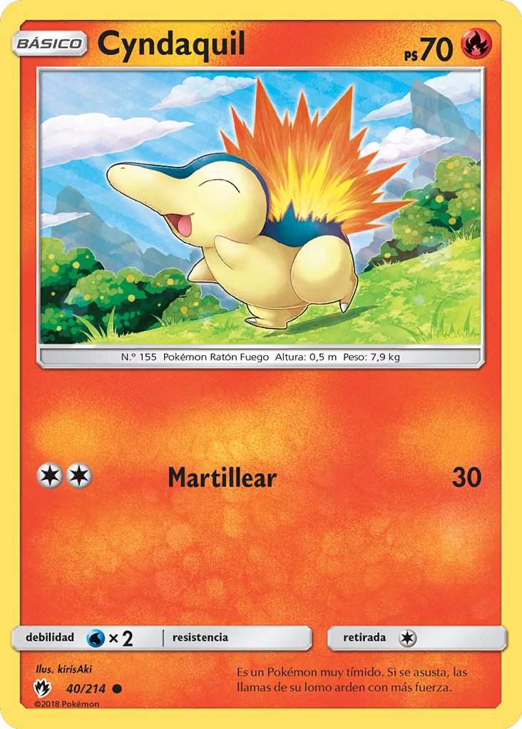 Cyndaquil Truenos Perdidos 40 Tcg Wikidex La Enciclopedia Pokémon