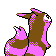 Imagen posterior de Furret variocolor en Pokémon Cristal