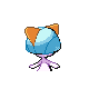 Imagen posterior de Ralts variocolor en Pokémon Platino