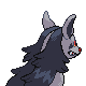 Imagen posterior de Mightyena en Pokémon Diamante y Pokémon Perla