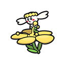Icono de Flabébé flor amarilla en Pokémon HOME