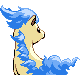 Imagen posterior de Ponyta variocolor en Pokémon Diamante y Pokémon Perla