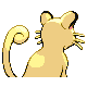 Imagen posterior de Persian variocolor en Pokémon Platino