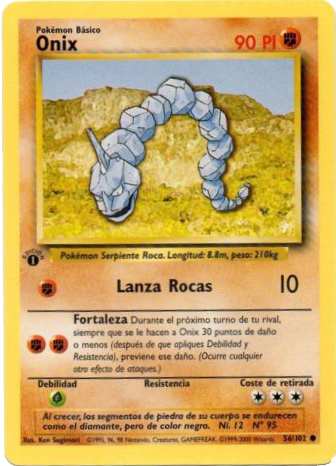 Onix (Base Set TCG) - WikiDex, la enciclopedia Pokémon